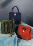 Triangle Felted Bags